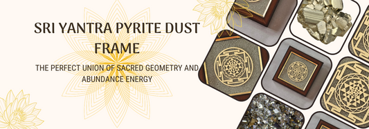 Sri Yantra Pyrite Dust Frame: The Union of Sacred Geometry and Abundance Energy