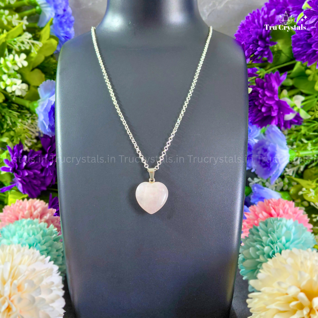 Rose Quartz Heart Necklace