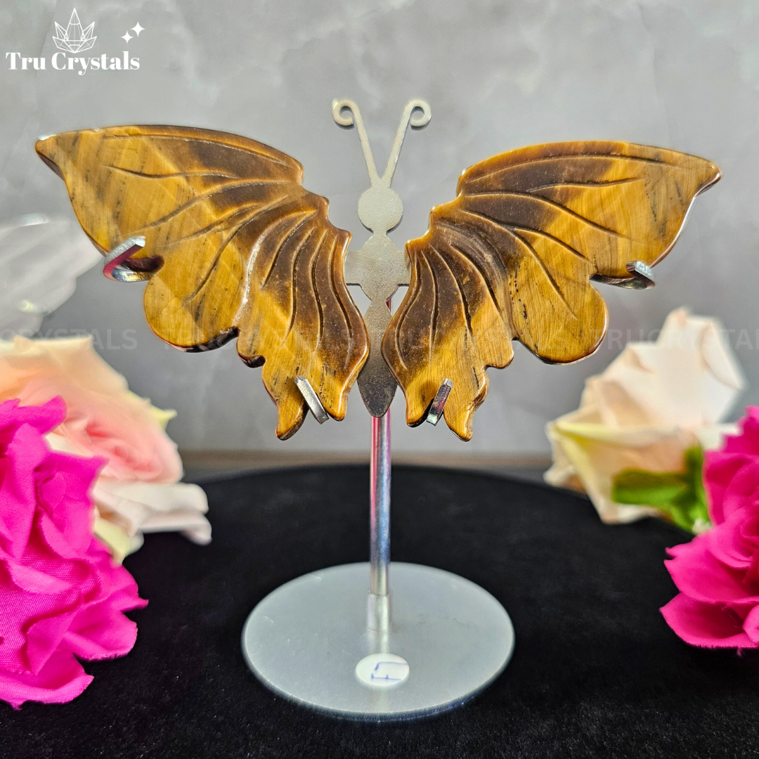 Wings Of Soul- Tiger Eye Crystal Wings