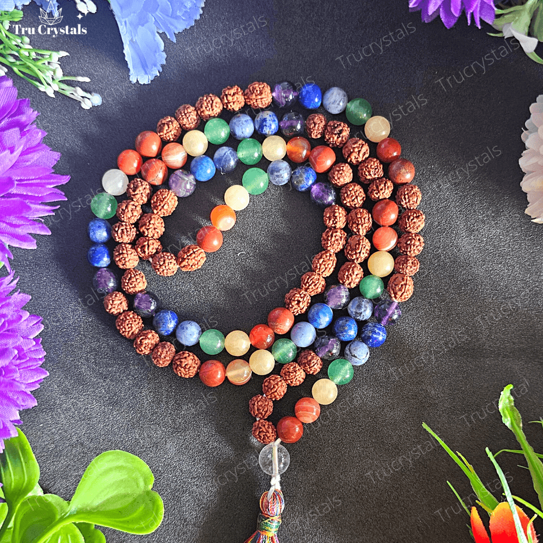 7 Chakra Rudraksha Mala
