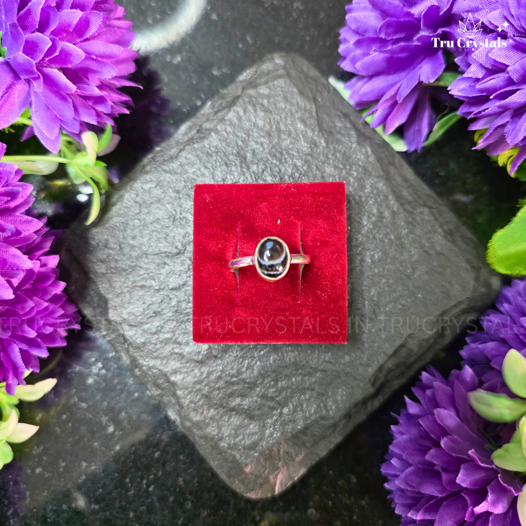 Silver Sulaimani Hakik Ring - Oval (Adjustable)