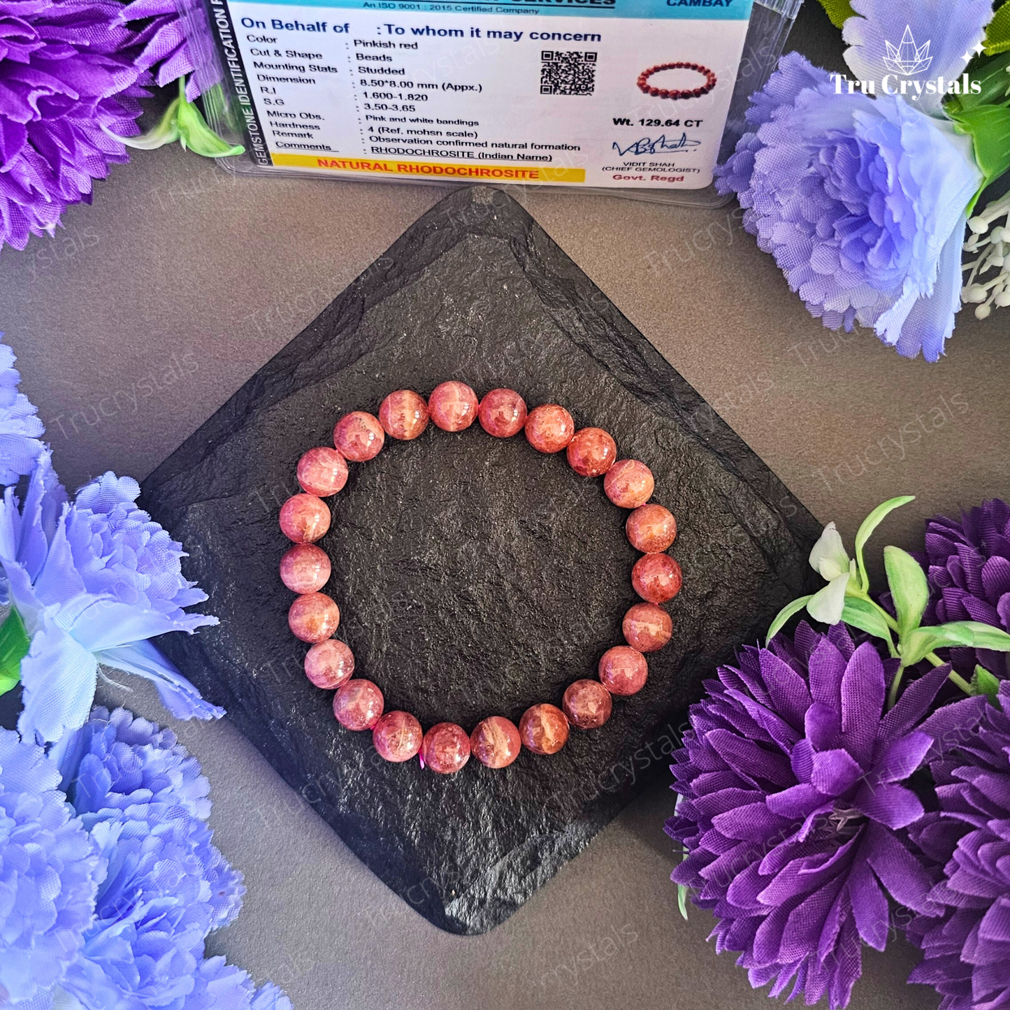 Exclusive Rhodochrosite Bracelet (AAAA)