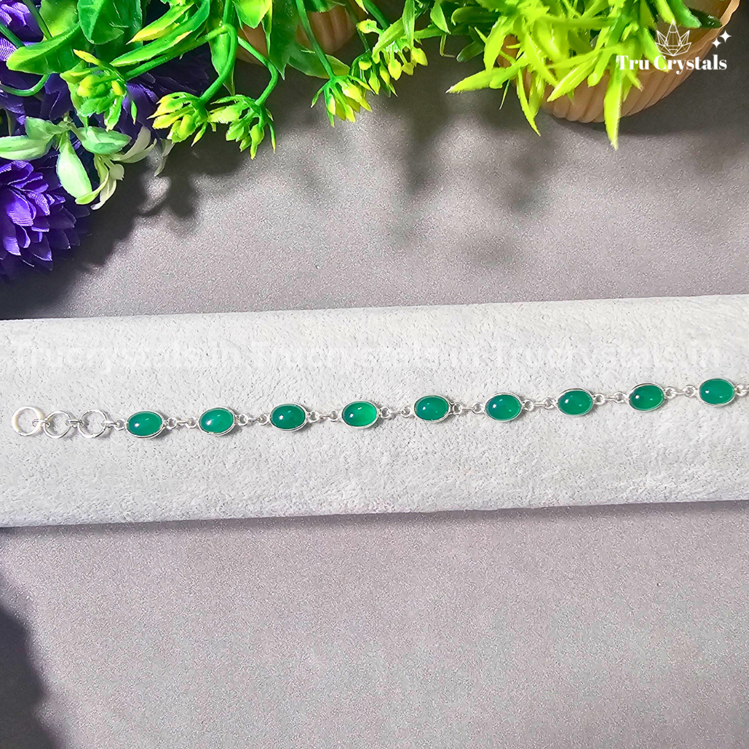 Green Aventurine Silver Bracelet – The Stone of Prosperity and New Beginnings