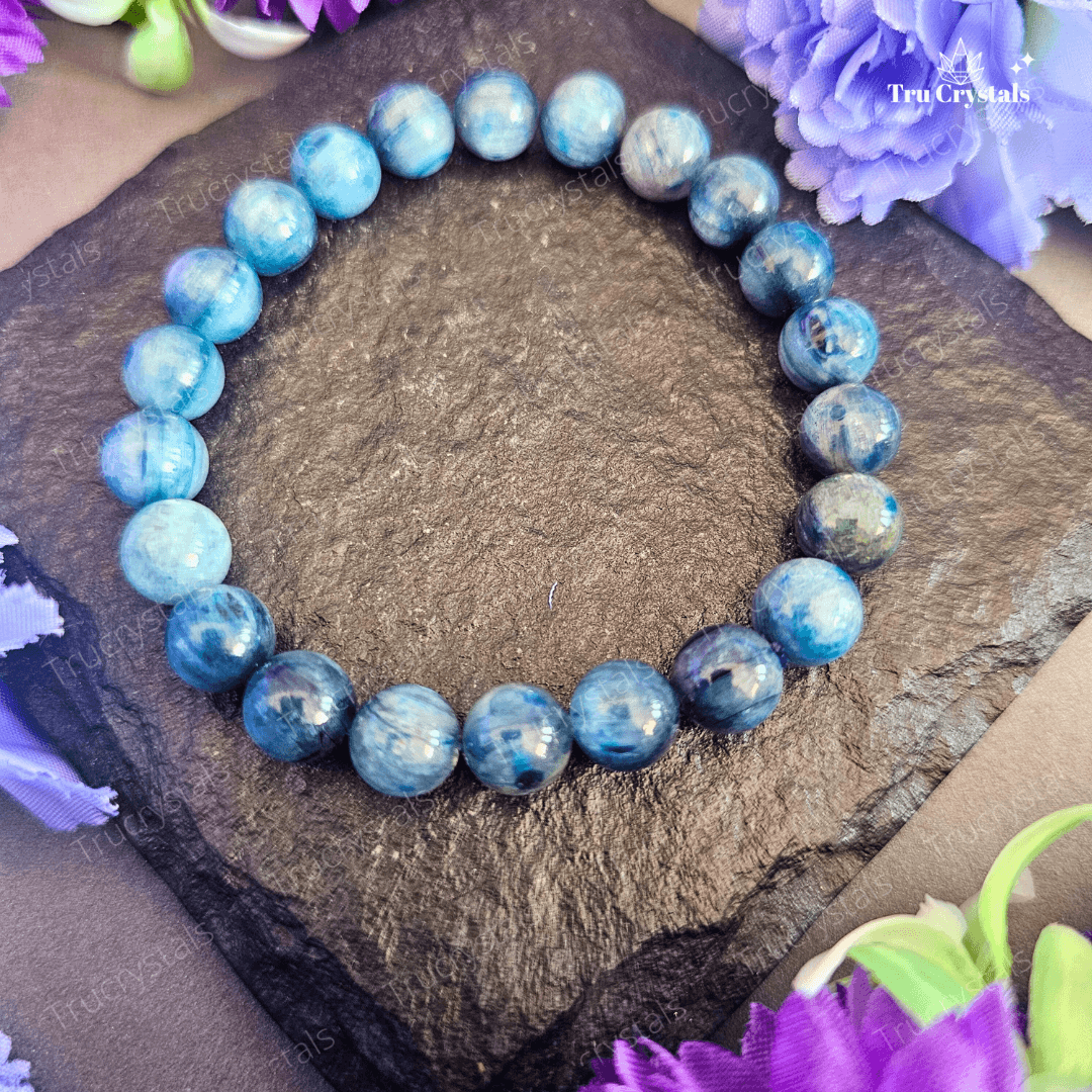 Blue Kyanite Bracelet for Communication skills (certified)
