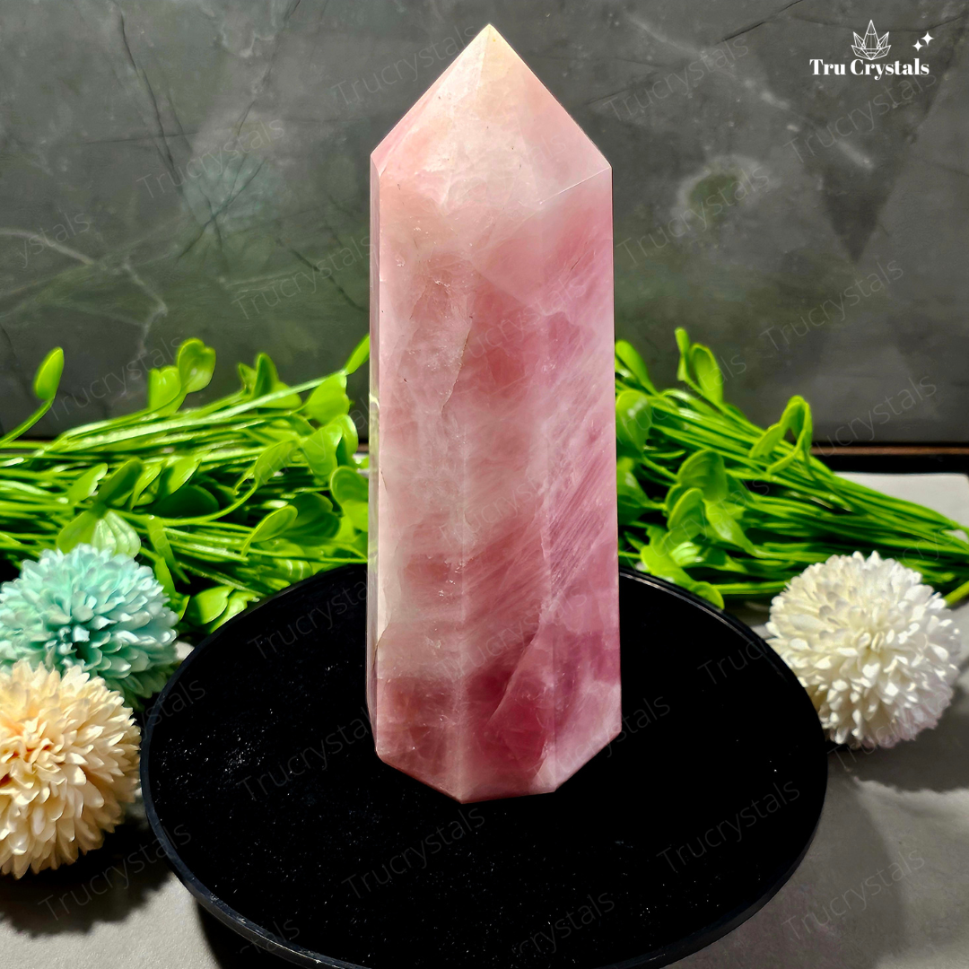 Rose Quartz Jumbo Tower(1.62kgs)