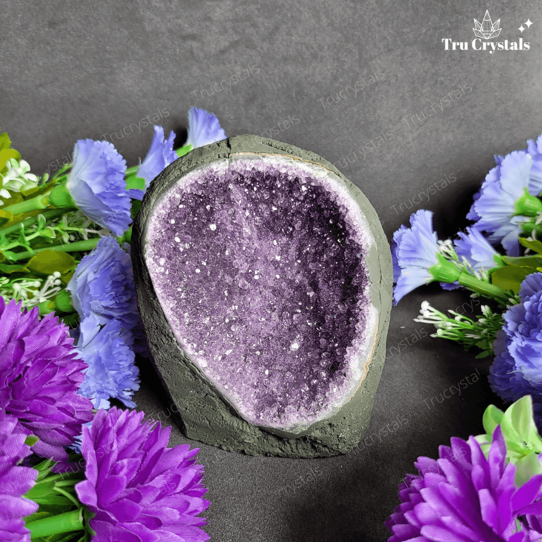 Brazilian Amethyst Geode (AAA) -Achala