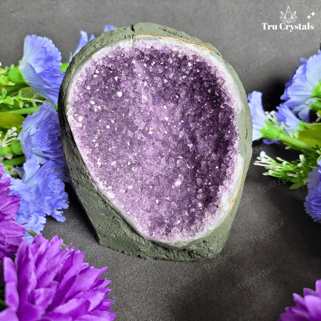 Brazilian Amethyst Geode (AAA) -Achala
