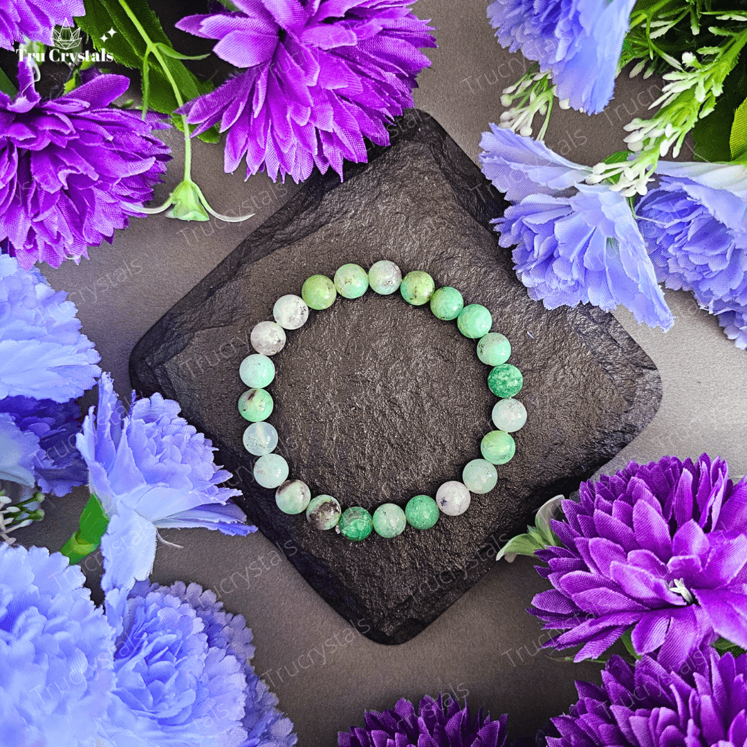 Premium Chrysoprase Bracelet To Enhance Intuitions(Certified)