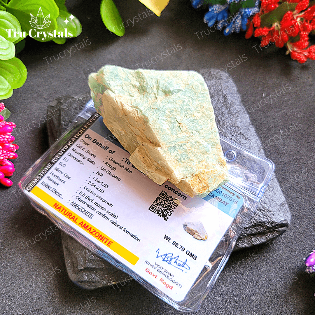 Amazonite Rough Stone - Certified