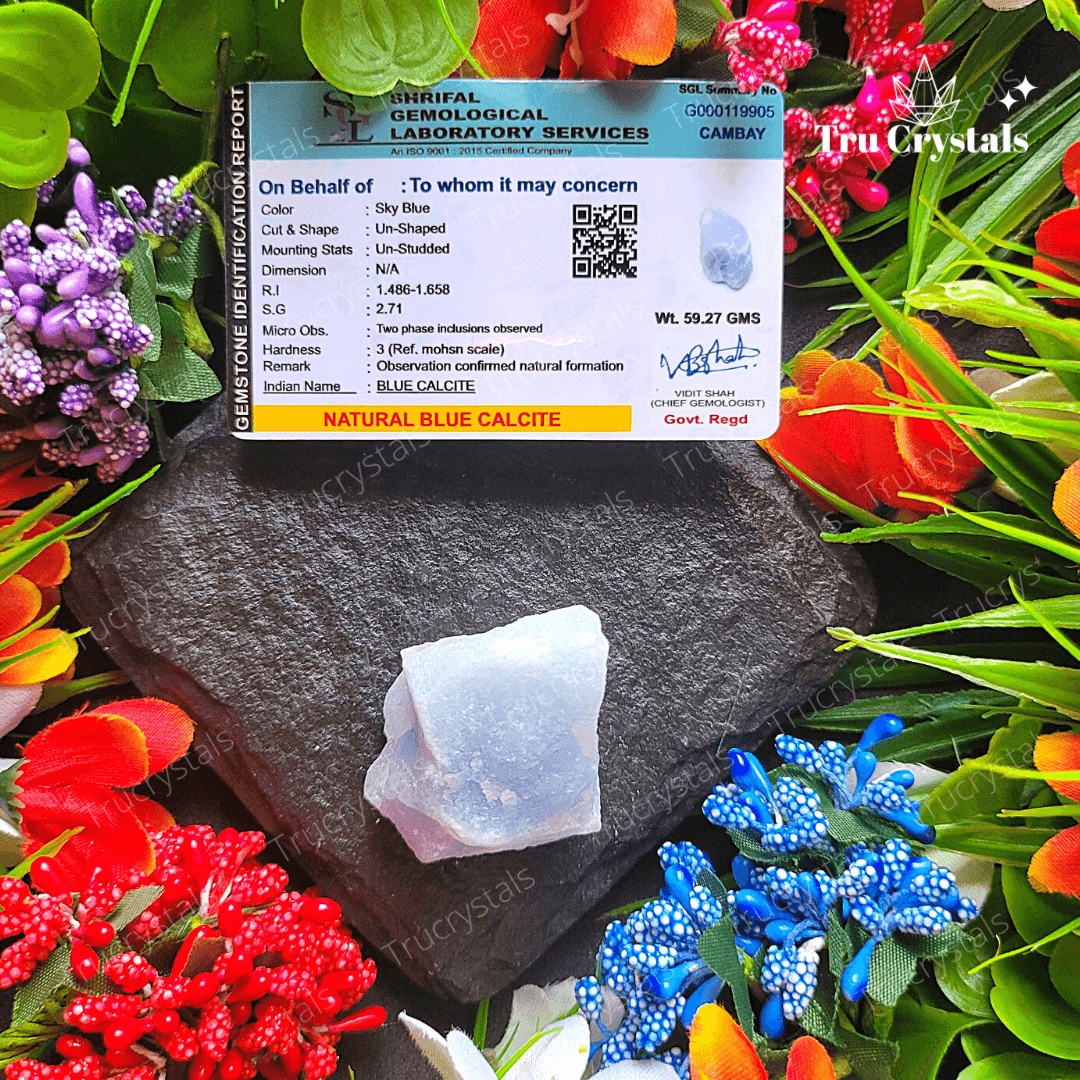 Blue Calcite Roughs (certified)