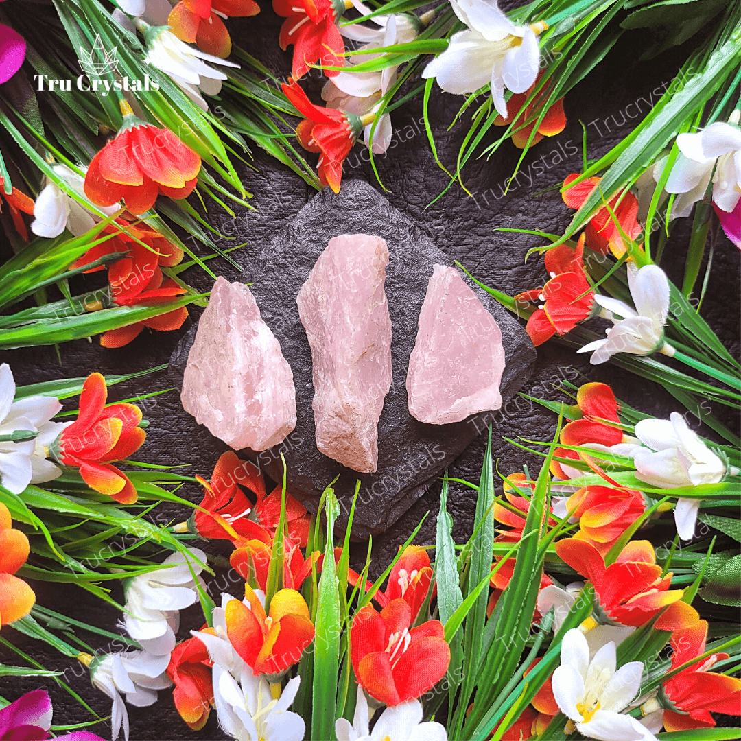 Natural Rose Quartz Rough- Certified