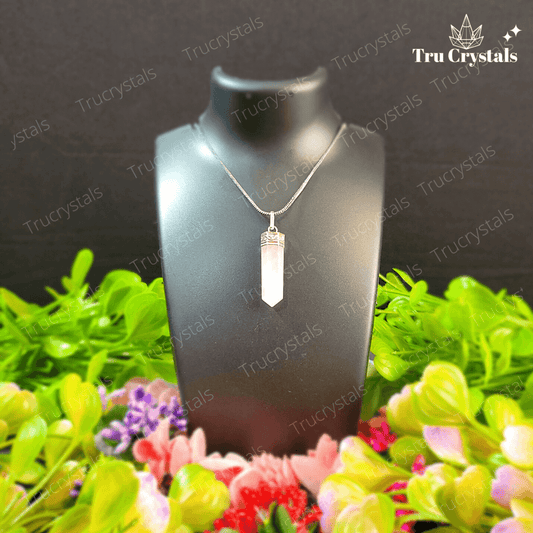 Rose Quartz Pencil Pendant