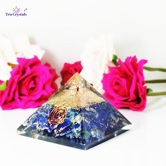 Lapis Lazuli Orgonite Pyramid For Self Awareness