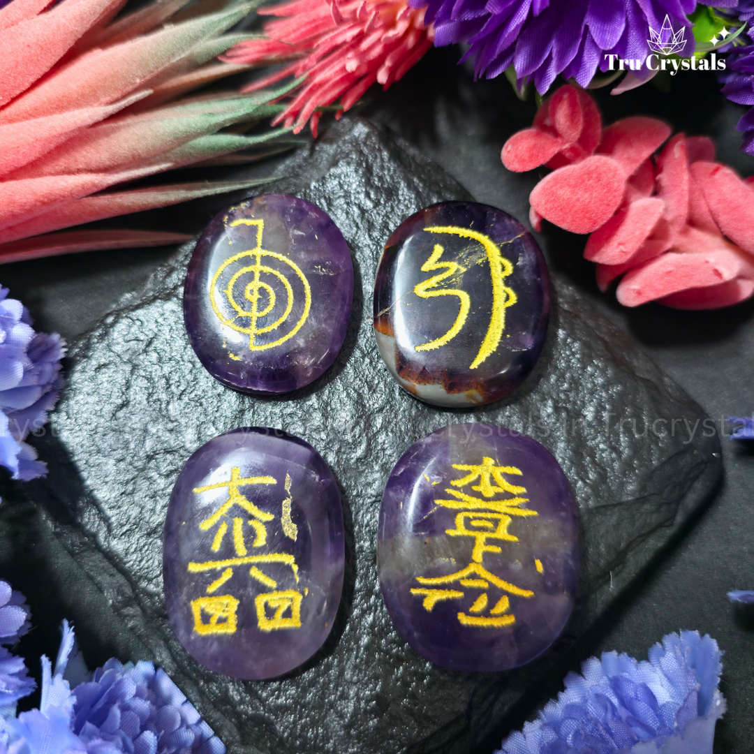 Amethyst Reiki Symbol Coins