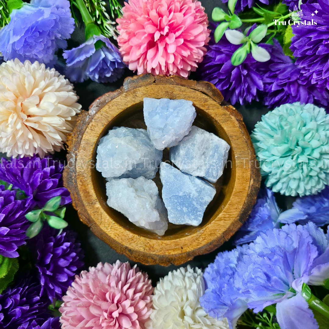 Blue Calcite Roughs (certified)