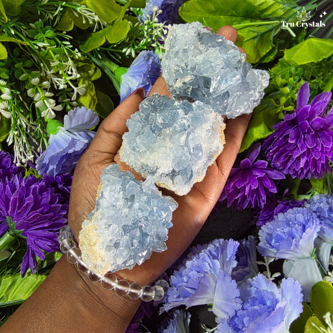 Celestite Cluster — Peace, Intuition & Dreamwork