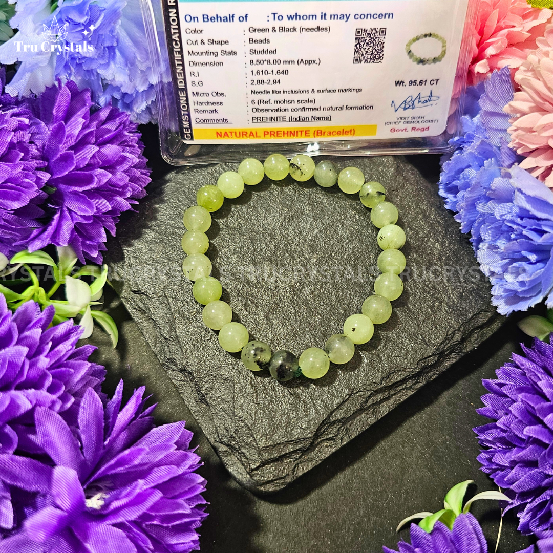 Prehnite Bracelet – For Heart Awakening & Divine Connection