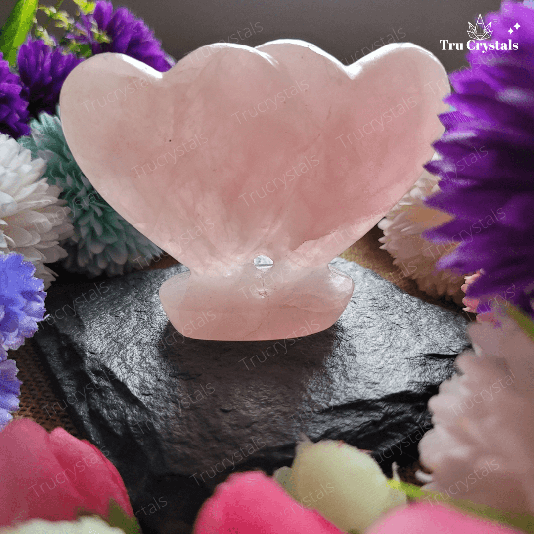 Twin Rose Quartz Hearts for Twin Heart Meditation