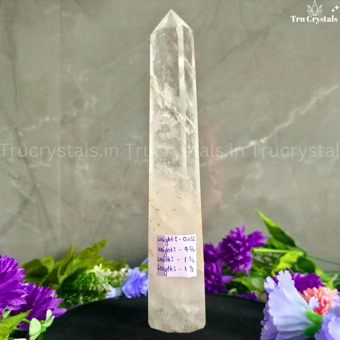 Clear Quartz Tower – Pure Light, Pure Power