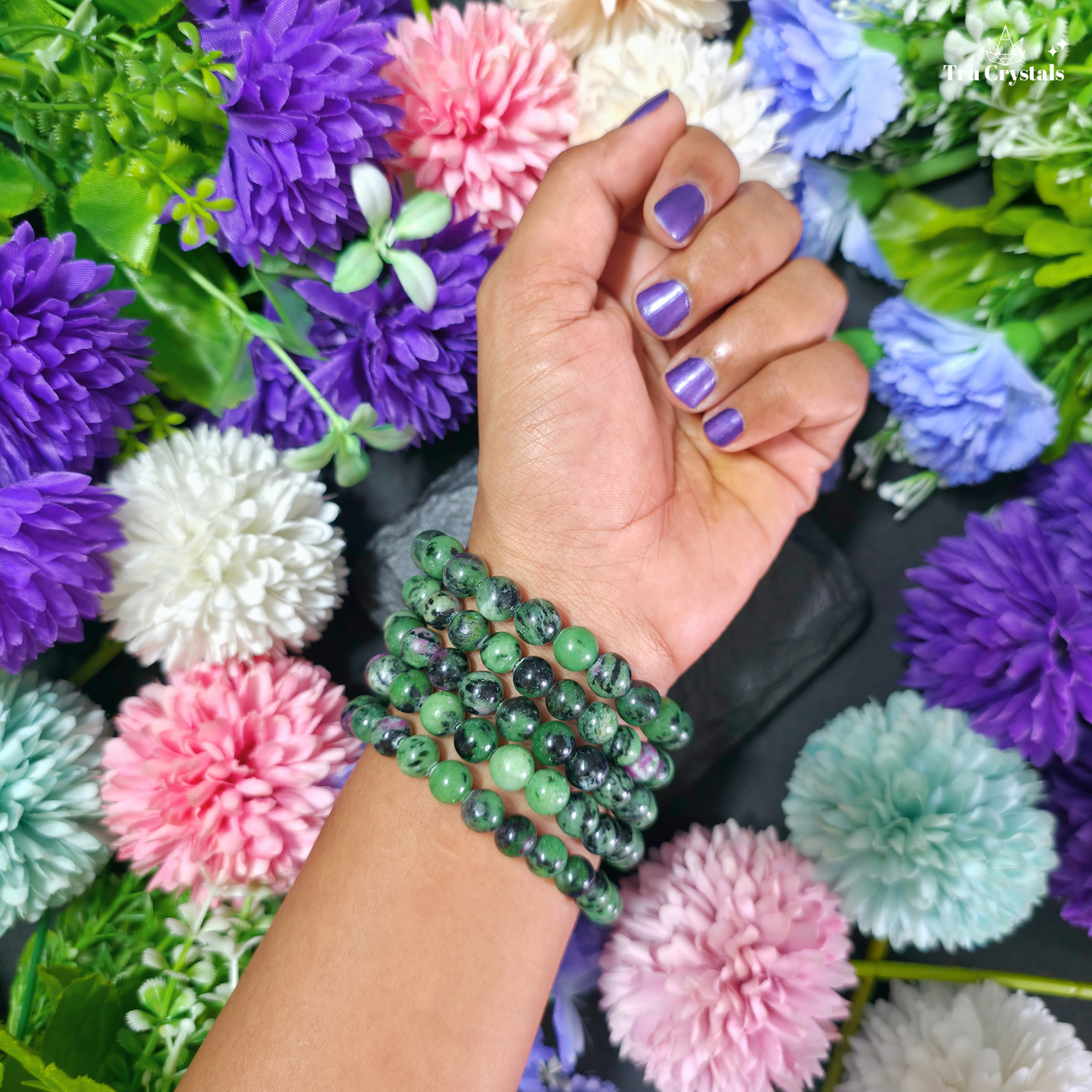 Ruby Zoisite Bracelet — Happiness, Vitality & Heart-Led Growth