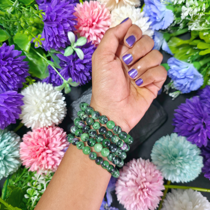 Ruby Zoisite Bracelet — Happiness, Vitality & Heart-Led Growth
