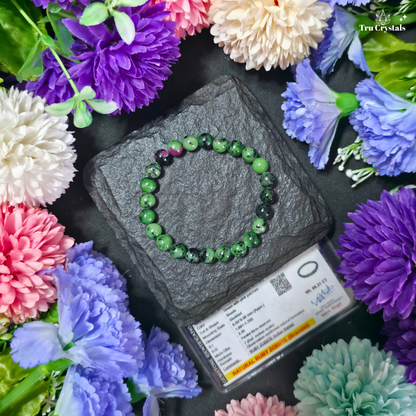 Ruby Zoisite Bracelet — Happiness, Vitality & Heart-Led Growth