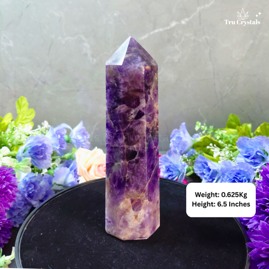 Premium Amethyst Jumbo Tower –For Serenity, Clarity & Spiritual Energy-0.625Kgs