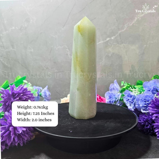 Green Aventurine Healing Tower – Luck, Balance & Abundance Energy