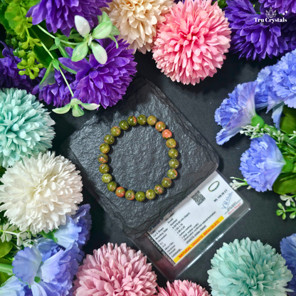 Unakite Bracelet for compassion and kindness