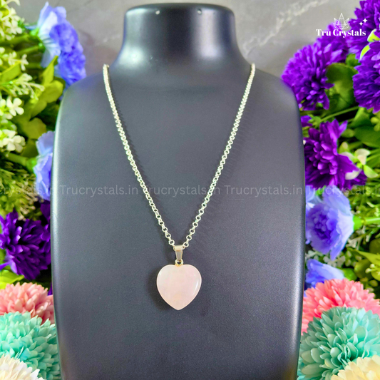 Rose Quartz Heart Necklace