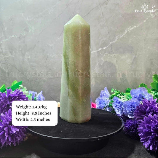Green Aventurine Tower – Crystal for Abundance, Calm & Heart-Led Growth