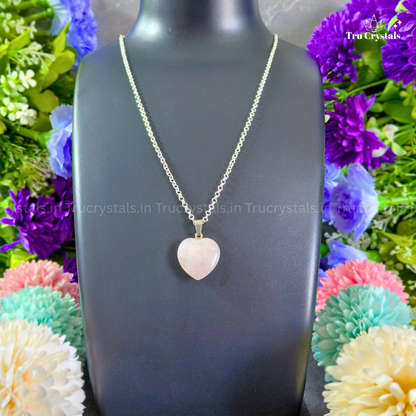 Rose Quartz Heart Necklace