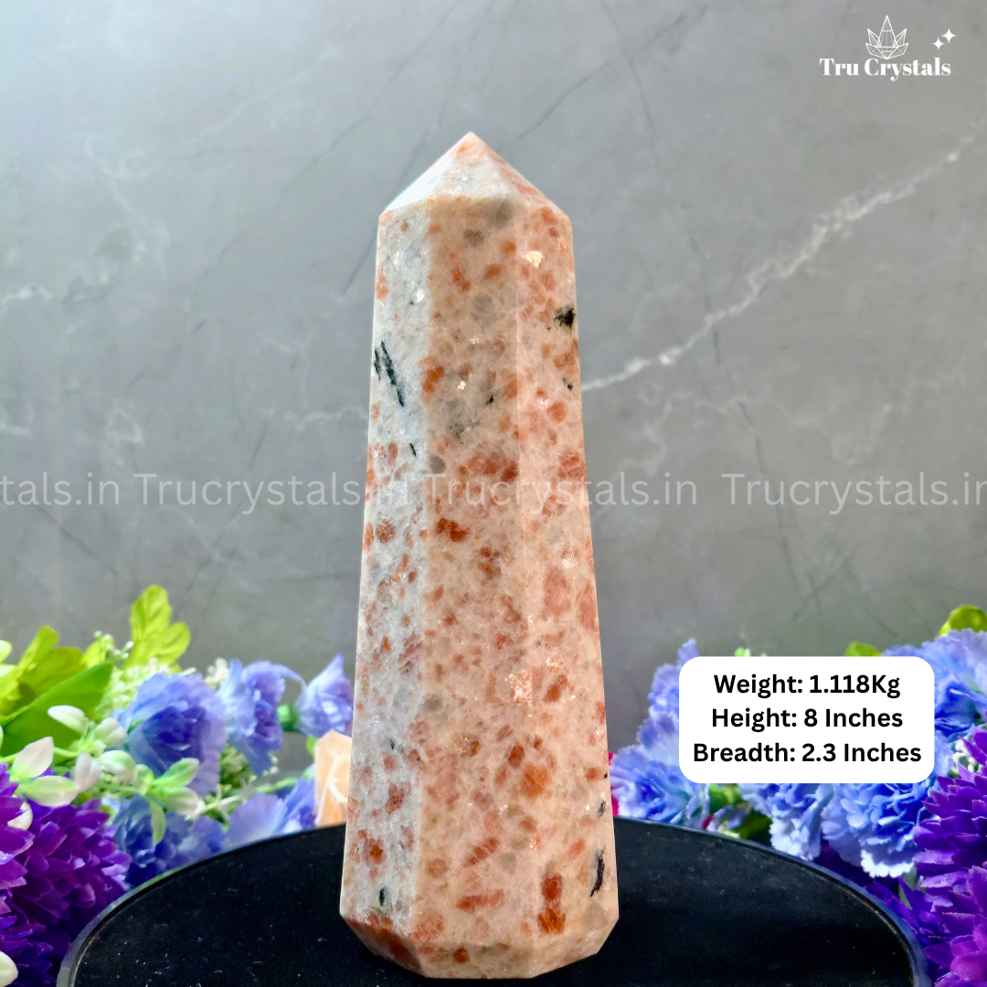 Sunstone Tower – A Radiant Crystal for Happiness, Confidence & Success