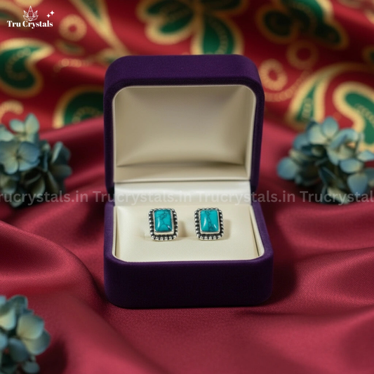 Turquoise Earrings – 925 Sterling Silver