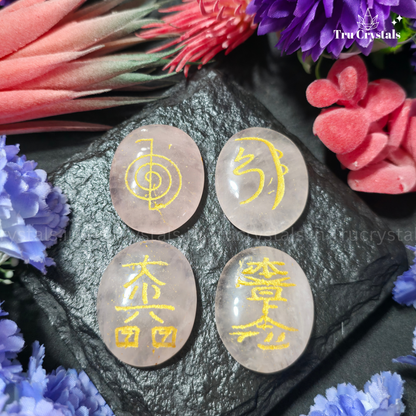 Rose Quartz Reiki Symbol Coins