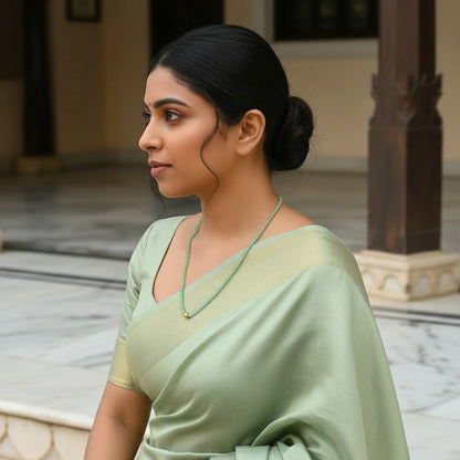 Minimalist Green Aventurine Necklace | Luck & Abundance Crystal Jewelry