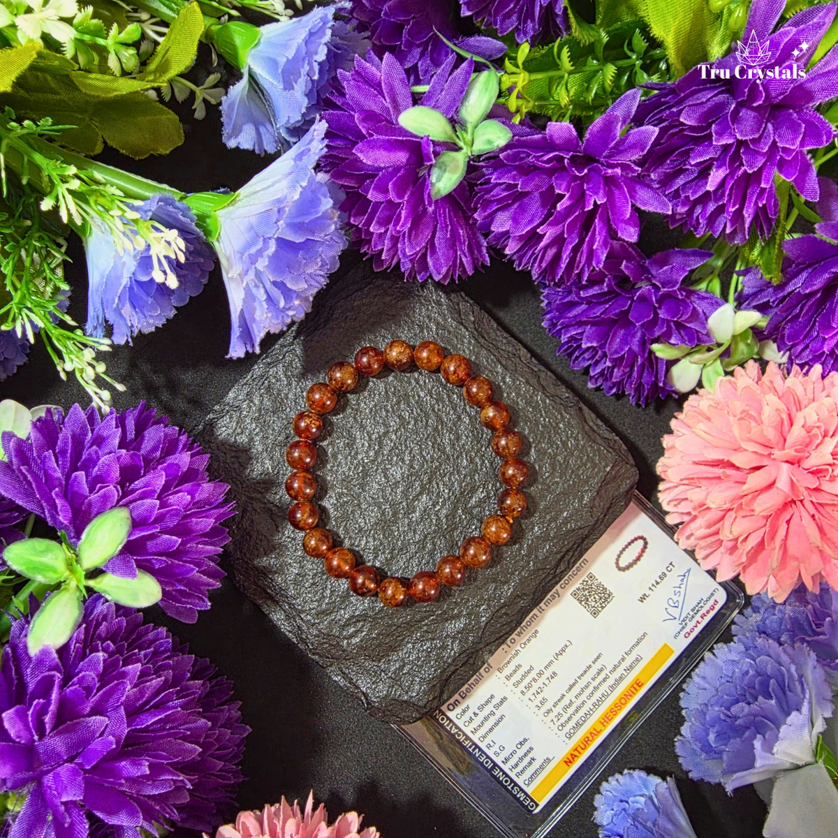 Hessonite (Gomedh)Bracelet — Confidence, Clarity and Purposeful Action
