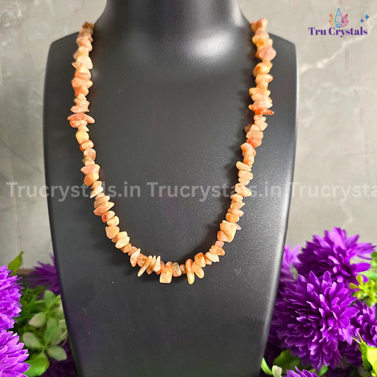 Sunstone Chips Necklace – Crystal of Joy, Confidence & Positive Energy