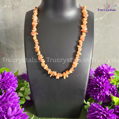 Sunstone Chips Necklace – Crystal of Joy, Confidence & Positive Energy