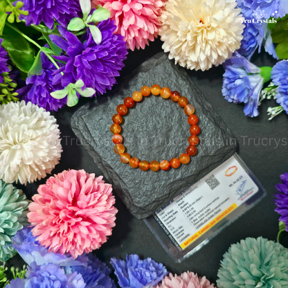 Orange Carnelian Bracelet to boost creativity