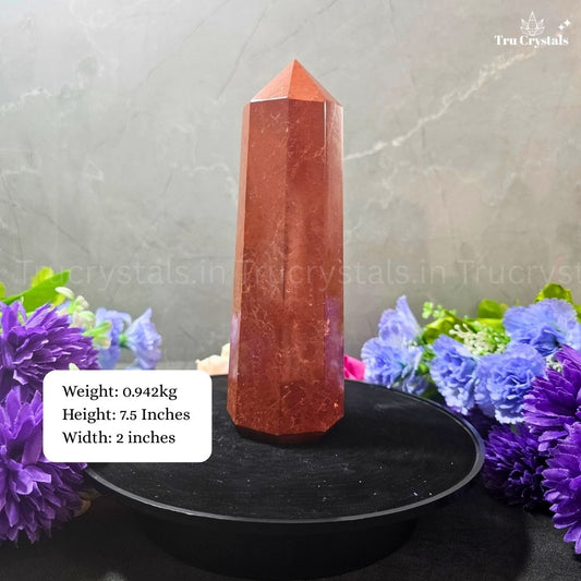 Natural Red Jasper Tower – Crystal of Strength, Stability & Grounding Energy