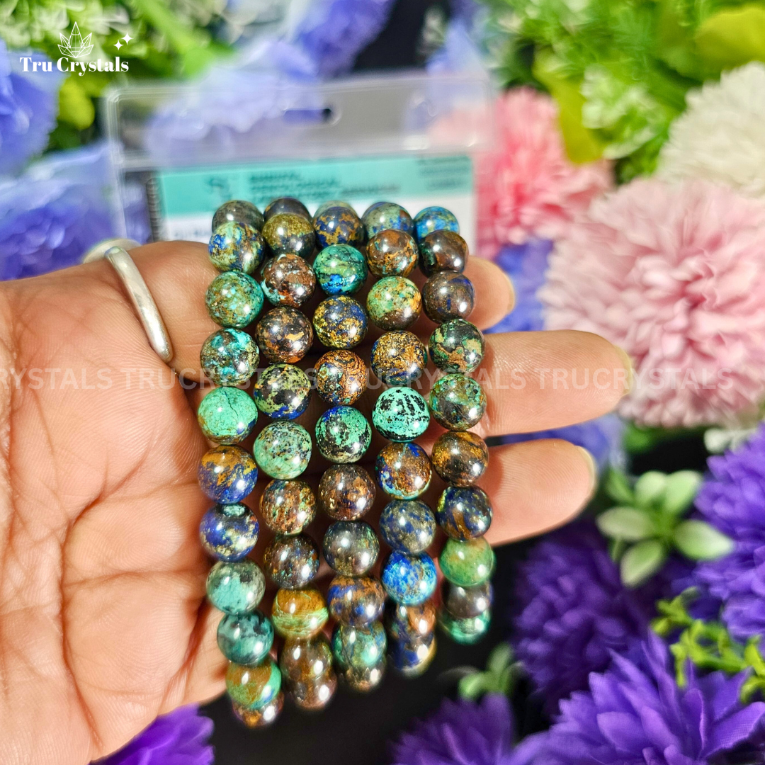 Natural Chrysocolla Bracelet For Expression & Inner Calm
