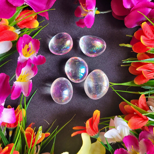 Angel Aura Qurtz Tumbles- Pack Of 4