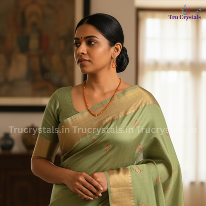 Minimalist Red Carnelian Necklace – Grounded Energy, Quiet Confidence