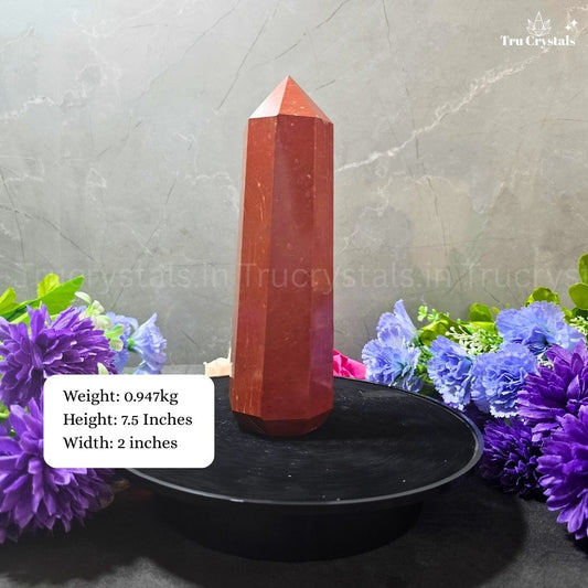 Red Jasper Crystal Tower – Stone of Courage, Grounding & Stability