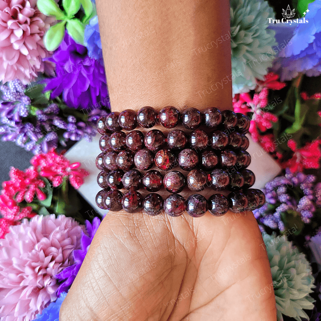 Purple garnet bracelet deals