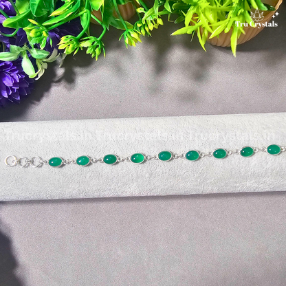 Green Aventurine Silver Bracelet – The Stone of Prosperity and New Beginnings