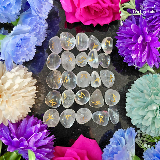 Clear Quartz Runes – Master Healer Symbols for Clarity & Divine Guidance