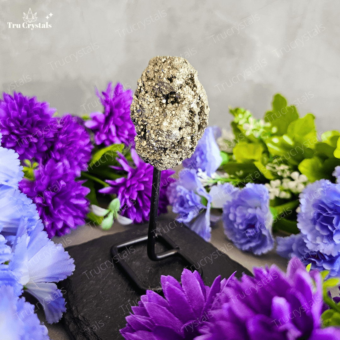 Pyrite Rough Display Stand (Certified)