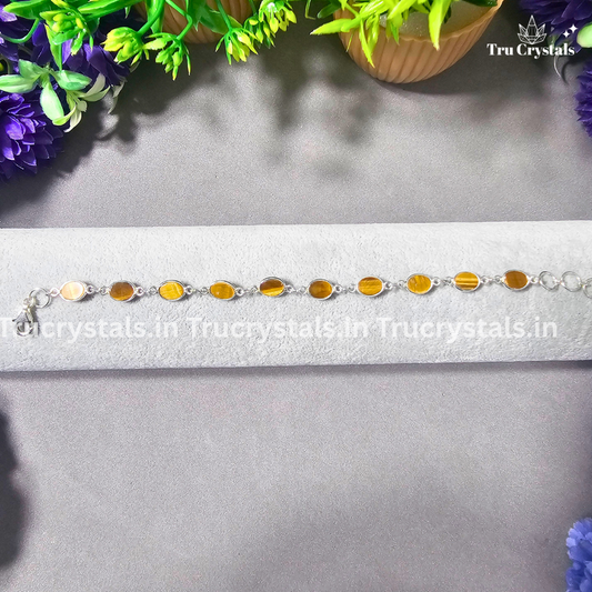 Tiger Eye Silver Bracelet – Strength, Courage & Grounded Confidence